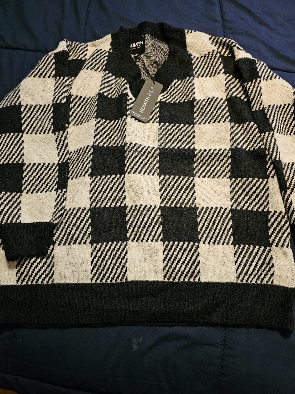 Heimish Plaid sweater sz L
